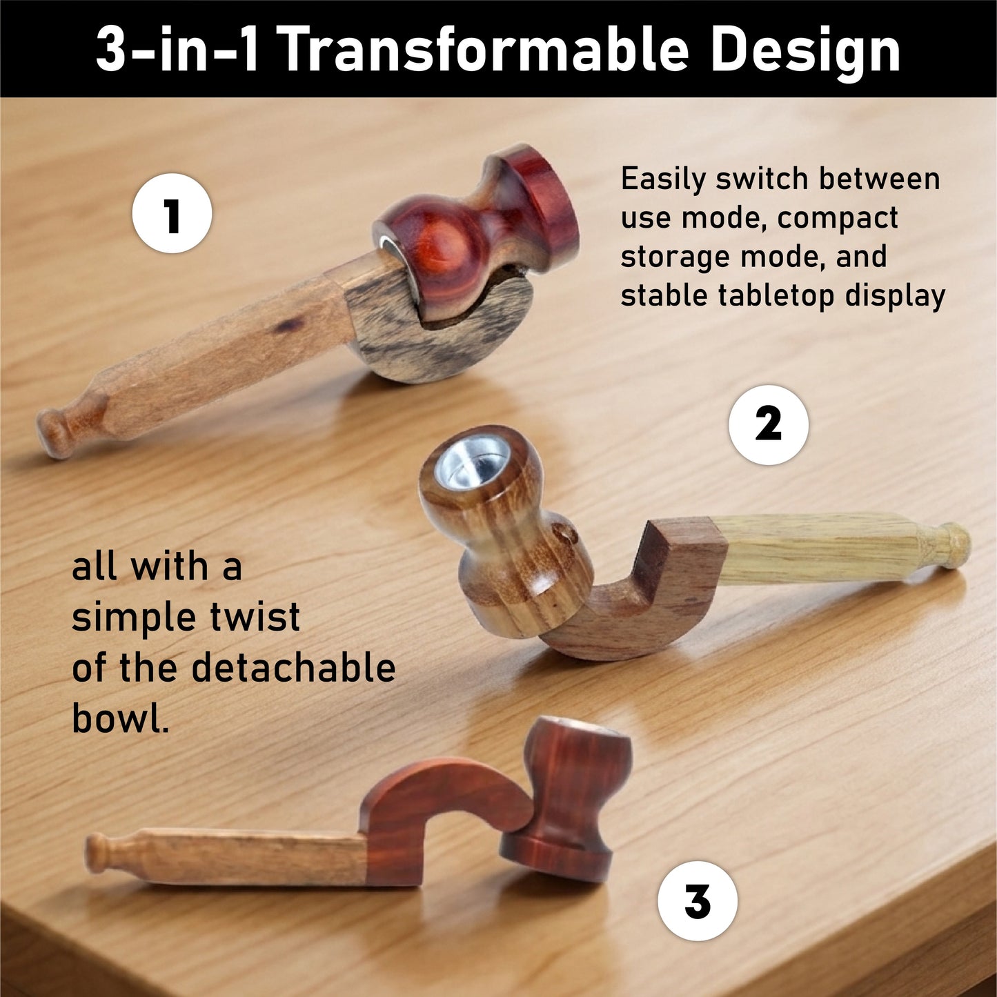 ComfortCornerUs™ TimberFold Wooden Pocket Tool