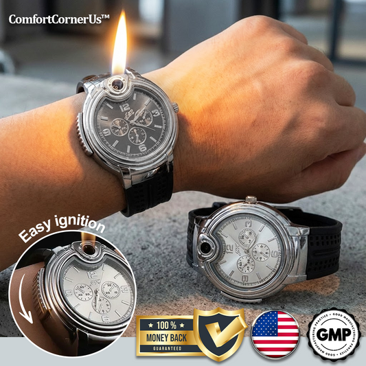 ComfortCornerUs™ TimeFlame Watch Lighter Combo