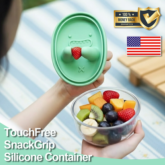 ComfortCornerUs™ TouchFree SnackGrip Silicone Container