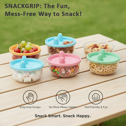 ComfortCornerUs™ TouchFree SnackGrip Silicone Container