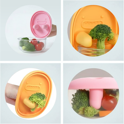 ComfortCornerUs™ TouchFree SnackGrip Silicone Container