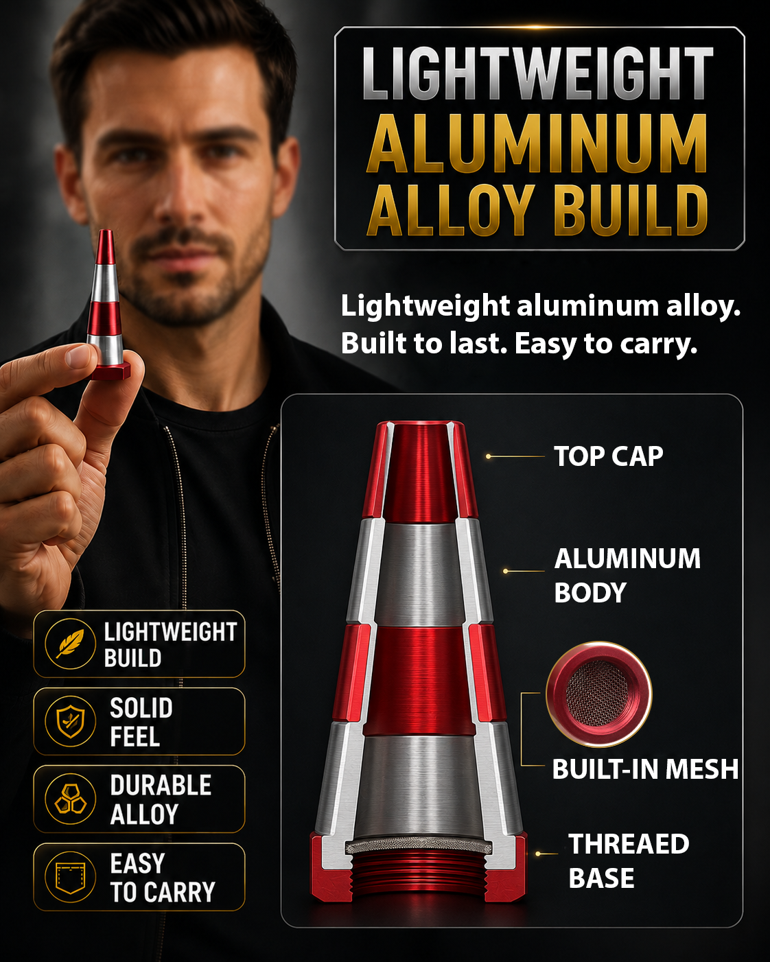 ComfortCornerUs™ TrafficCone Alloy Pocket Tool
