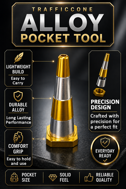 ComfortCornerUs™ TrafficCone Alloy Pocket Tool
