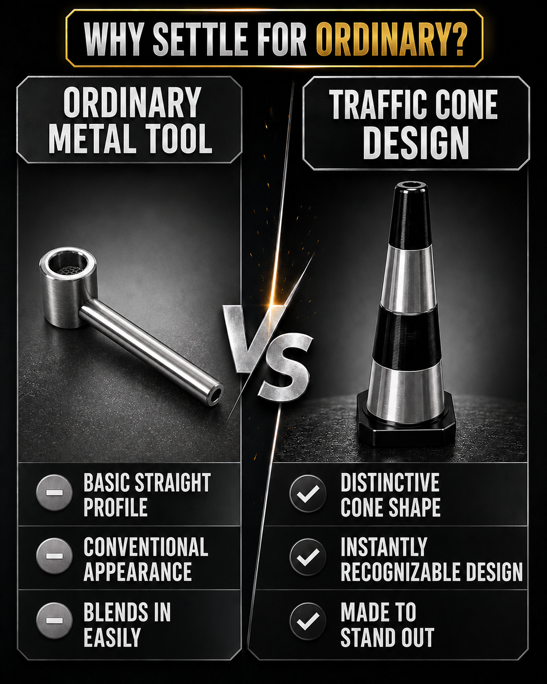 ComfortCornerUs™ TrafficCone Alloy Pocket Tool