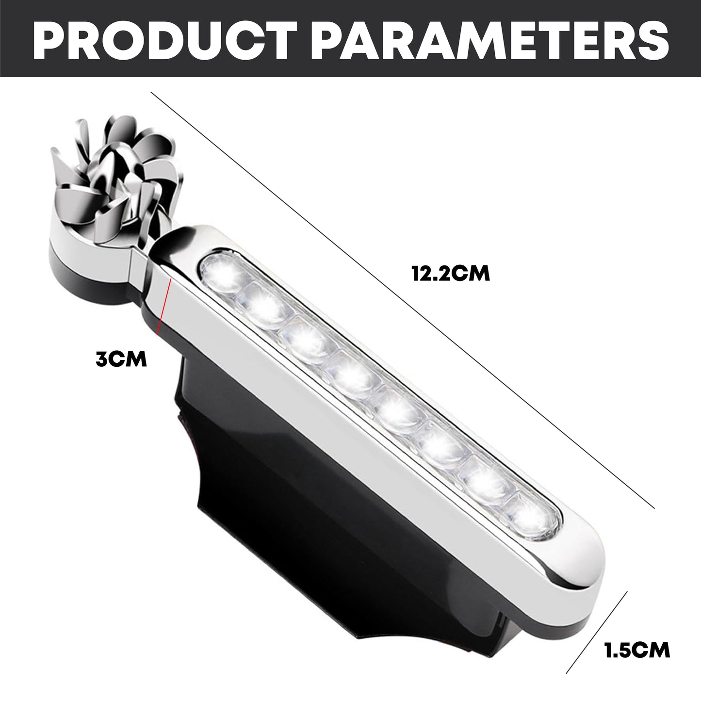 ComfortCornerUs™ TurboSpin Windmill LED Auxiliary Light