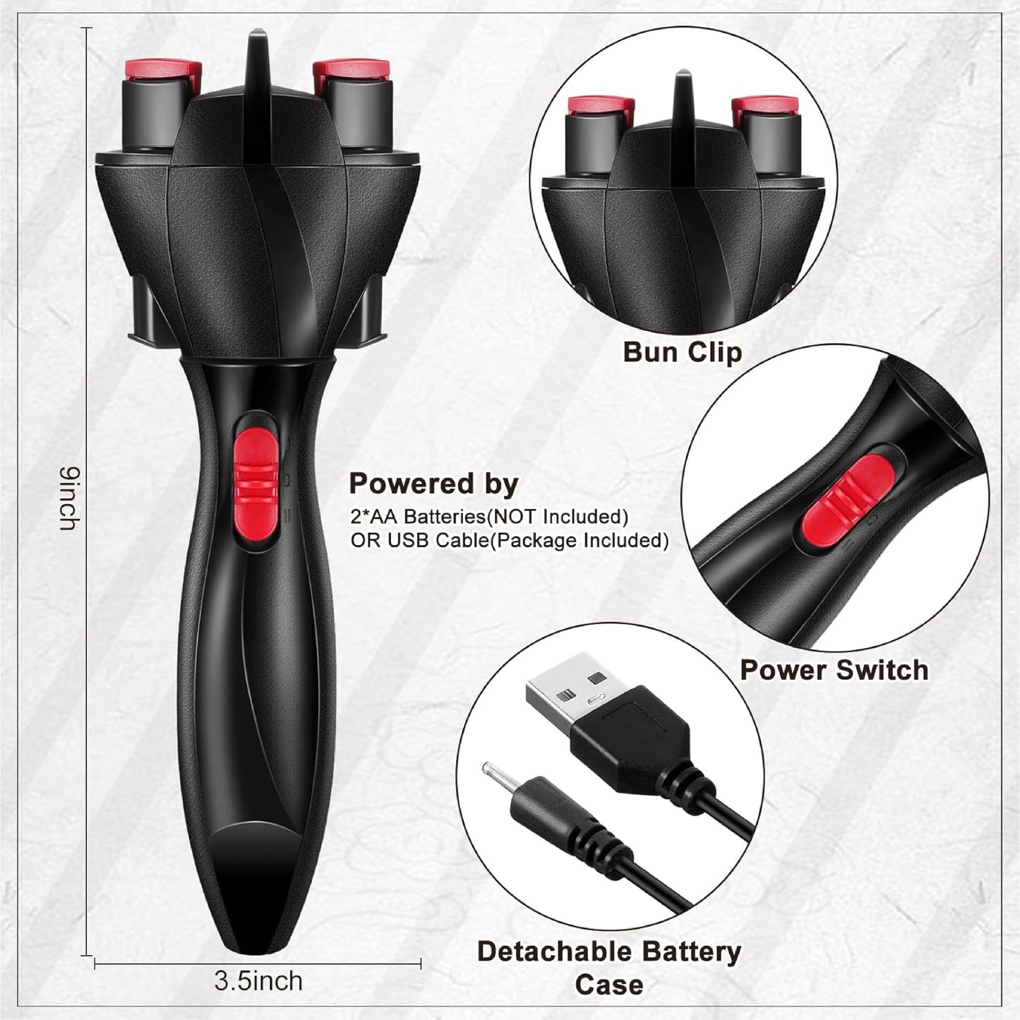 🔥TikTok Hot Sellers- ComfortCornerUs™ TwistEase Auto Braiding Hair Styler