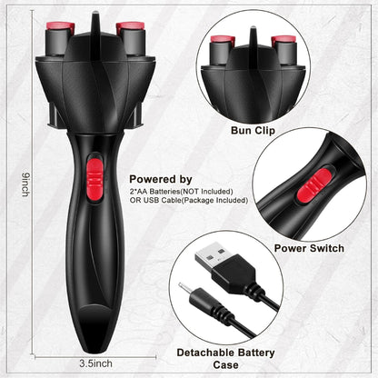 🔥TikTok Hot Sellers- ComfortCornerUs™ TwistEase Auto Braiding Hair Styler