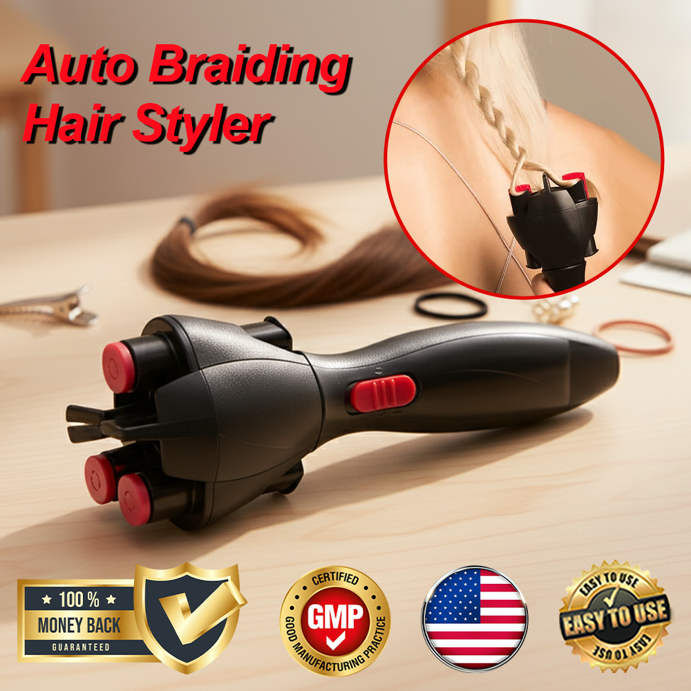 🔥TikTok Hot Sellers- ComfortCornerUs™ TwistEase Auto Braiding Hair Styler