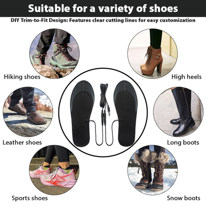 ComfortCornerUs™ WarmStep USB Heating Slim Insoles