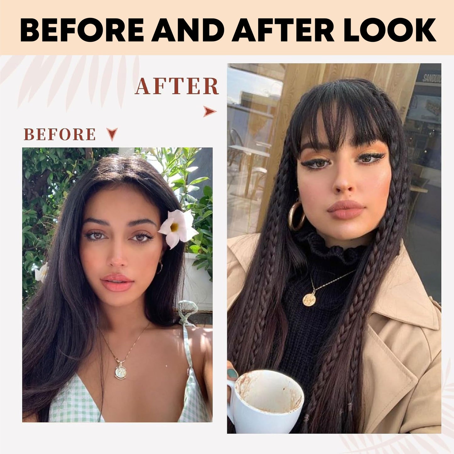 ComfortCornerUs™ YouthBangs Instant Clip-On Fringe