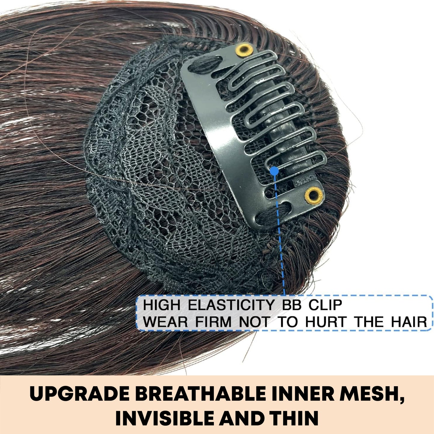 ComfortCornerUs™ YouthBangs Instant Clip-On Fringe