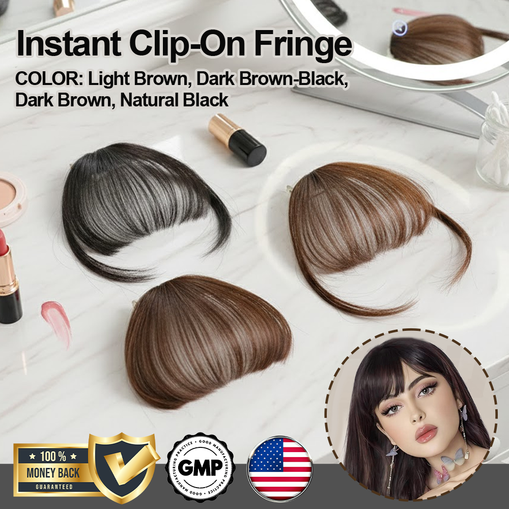 ComfortCornerUs™ YouthBangs Instant Clip-On Fringe