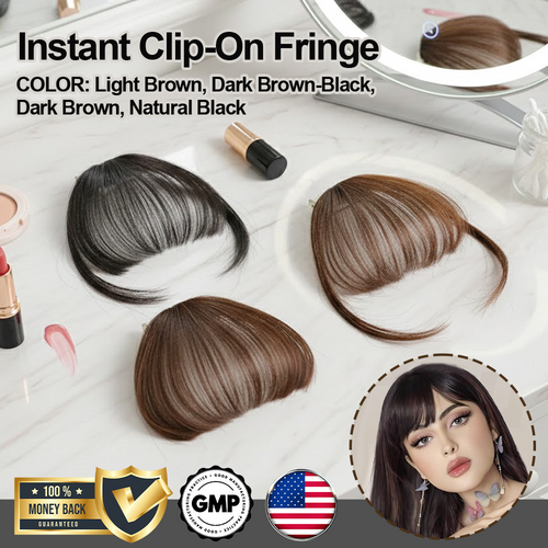 ComfortCornerUs™ YouthBangs Instant Clip-On Fringe