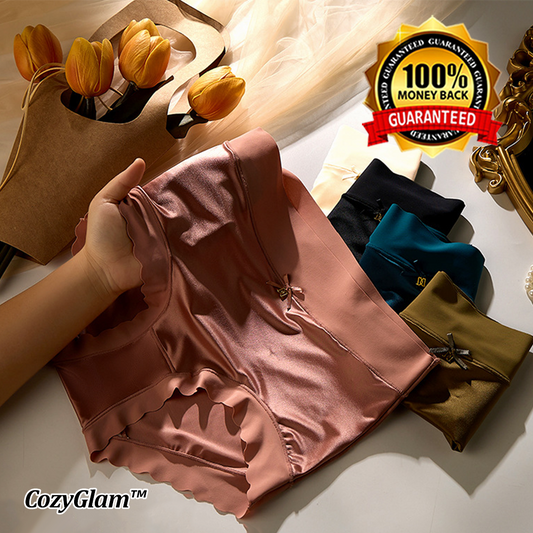 CozyGlam™ Satin Traceles Ice Silk Breathable Underwear