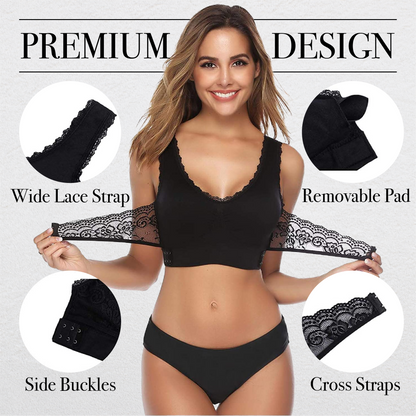 ScupltFitPro™ Front Cross Push-Up Comfy Bra