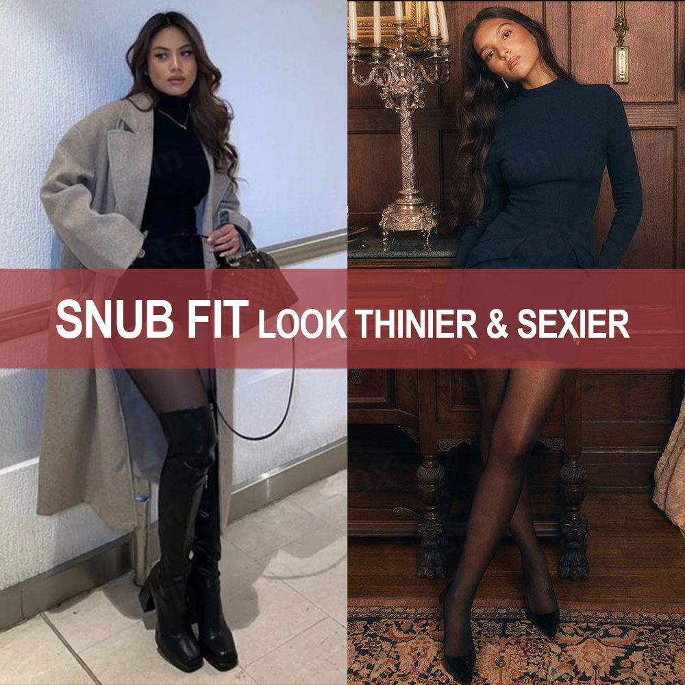 👍 ComfortCornerUs™ Winter Fleece Fake Translucent Tights