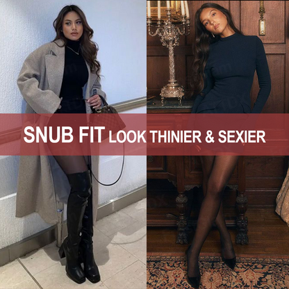 👍 ComfortCornerUs™ Winter Fleece Fake Translucent Tights