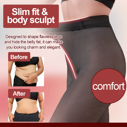 👍 ComfortCornerUs™ Winter Fleece Fake Translucent Tights