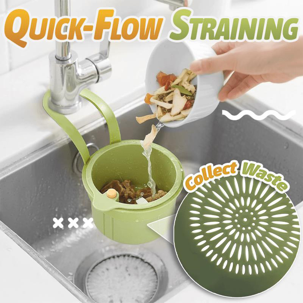 HandyFidgetGround™ Hanging Clip-On Automatic Dumping Sink Strainer