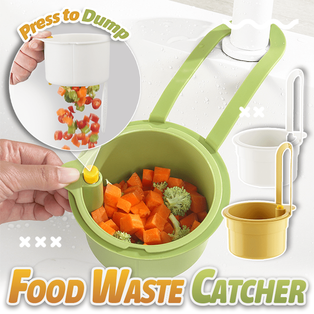HandyFidgetGround™ Hanging Clip-On Automatic Dumping Sink Strainer ...