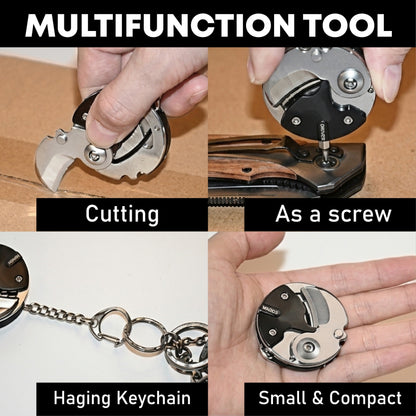 ComfortCornerUs™ MiniFix Knife Screwdriver Keychain Tool