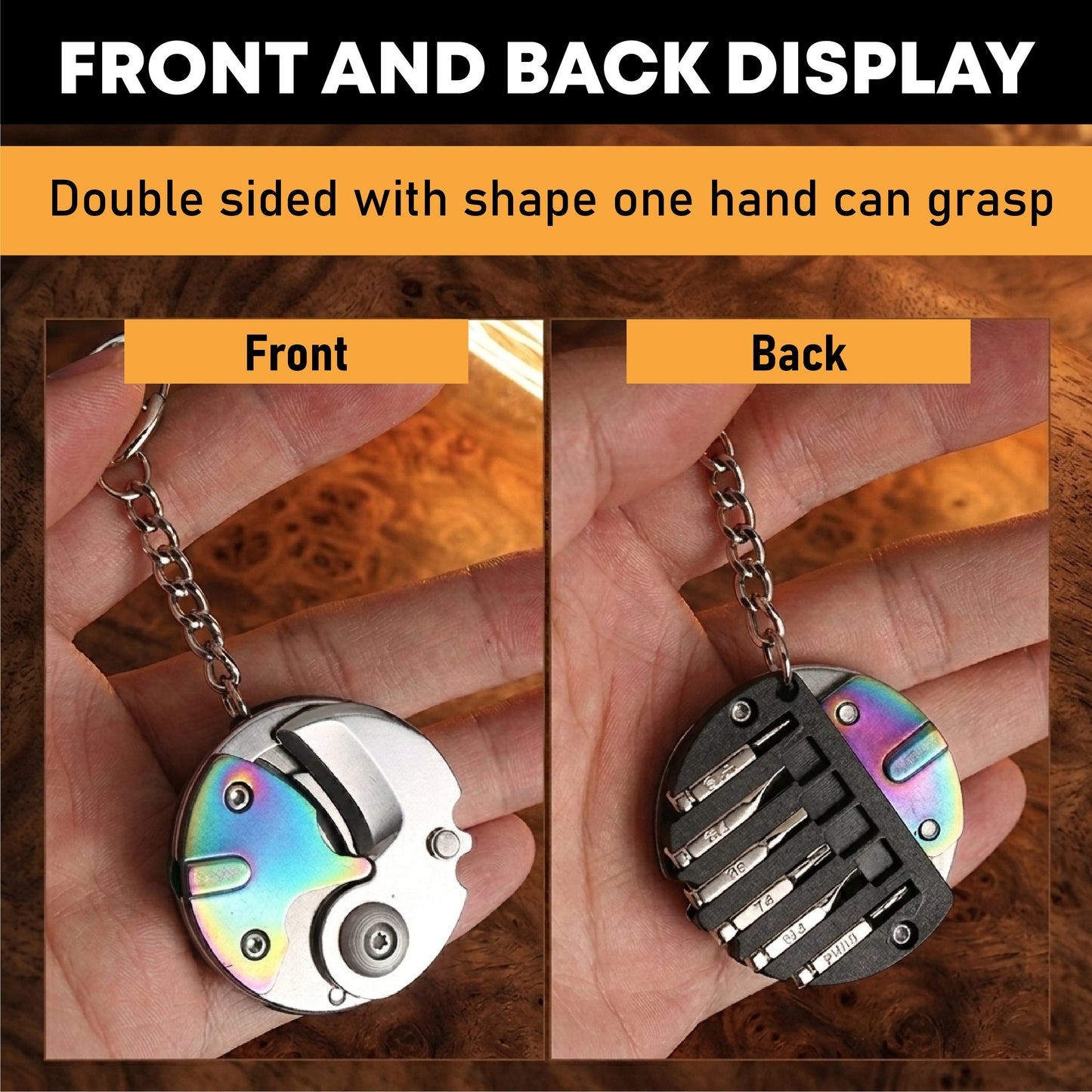 ComfortCornerUs™ MiniFix Knife Screwdriver Keychain Tool