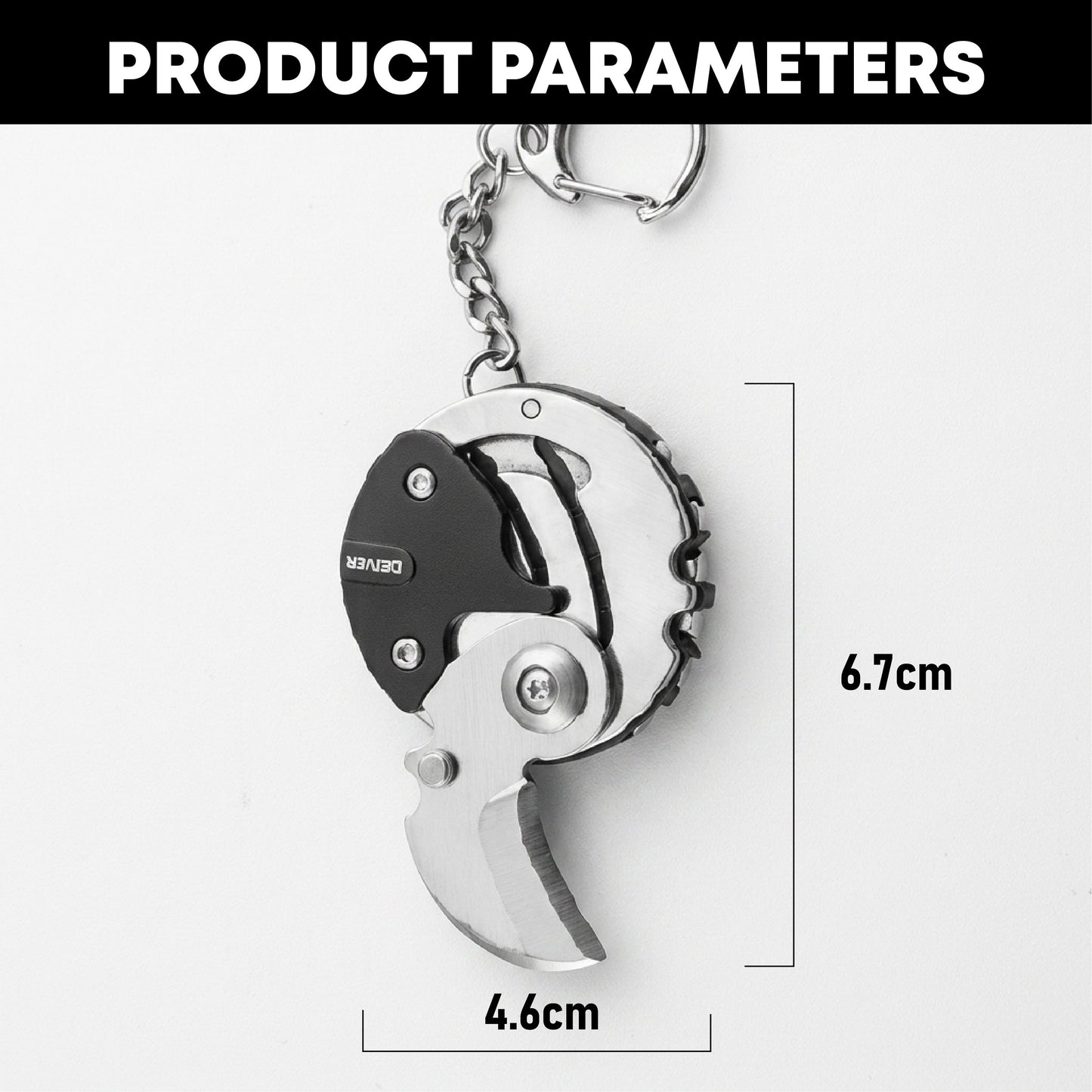 ComfortCornerUs™ MiniFix Knife Screwdriver Keychain Tool