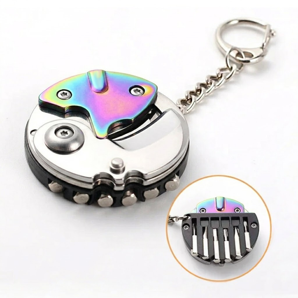 ComfortCornerUs™ MiniFix Knife Screwdriver Keychain Tool