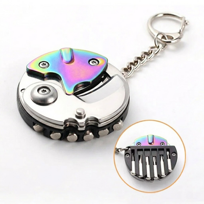 ComfortCornerUs™ MiniFix Knife Screwdriver Keychain Tool