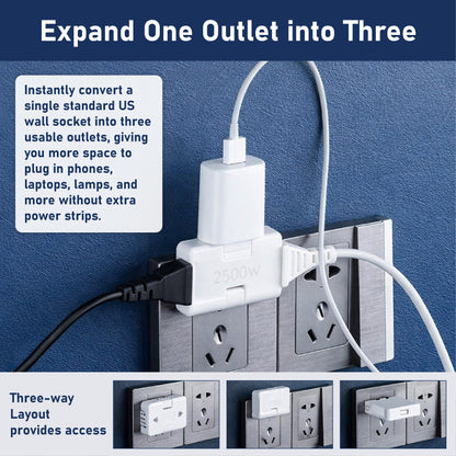 ComfortCornerUs™ PlugTurn Rotating Outlet Wall Adapter