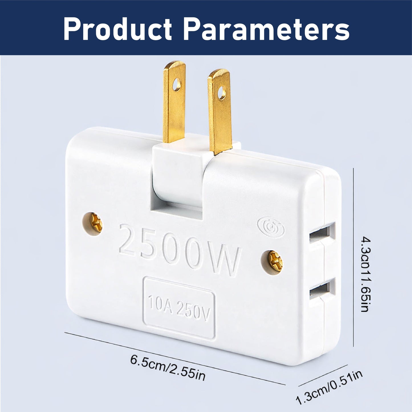 ComfortCornerUs™ PlugTurn Rotating Outlet Wall Adapter