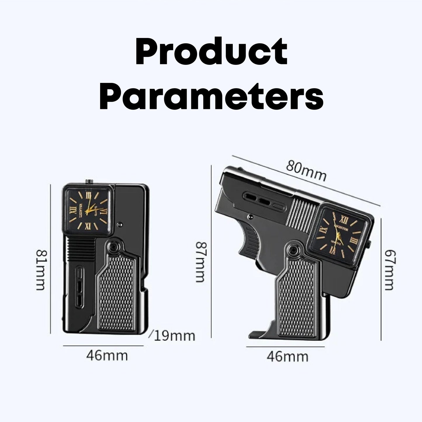 ComfortCornerUs™ PocketPistol Folding Jet Lighter