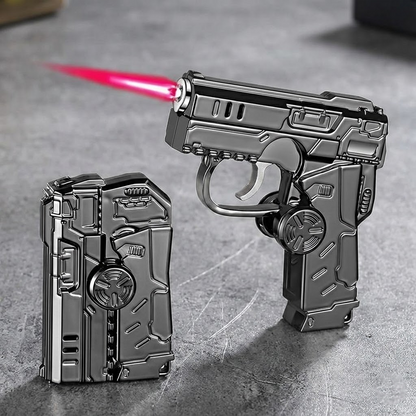 ComfortCornerUs™ SpinFire RGB Folding Pistol Lighter