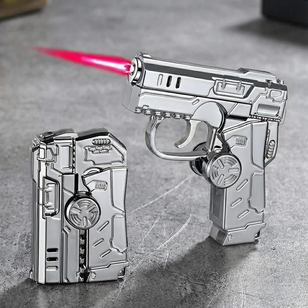 ComfortCornerUs™ SpinFire RGB Folding Pistol Lighter