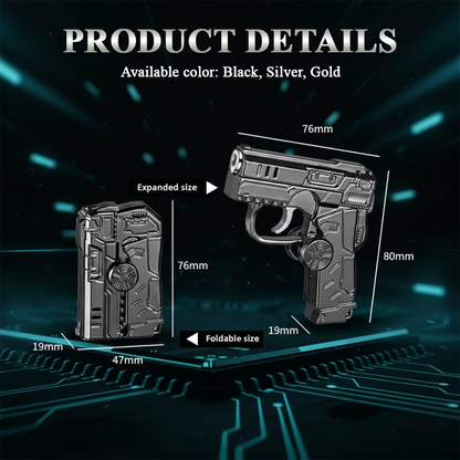 ComfortCornerUs™ SpinFire RGB Folding Pistol Lighter