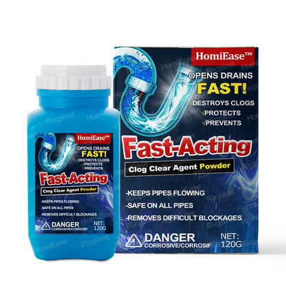 HomiEase™  Fast-Acting Clog Clear Agent Powder
