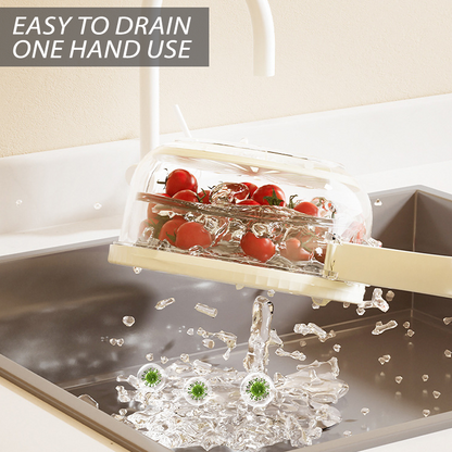 KitchenHarbor™ Multi-Functional Rinse and Store Basket
