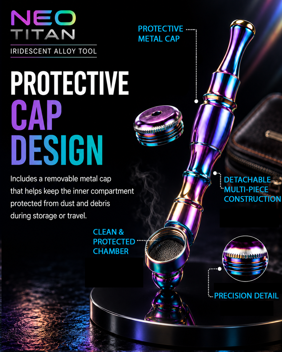 ComfortCornerUs™ NeoTitan Iridescent Alloy Tool