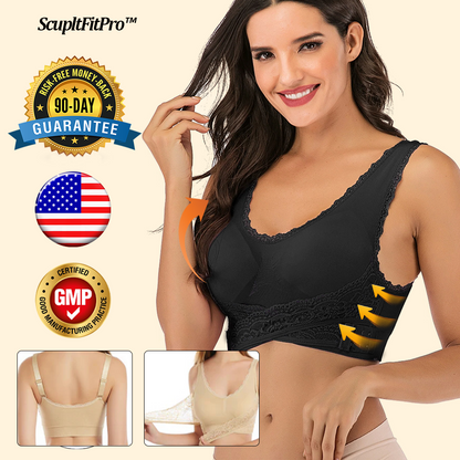 ScupltFitPro™ Front Cross Push-Up Comfy Bra