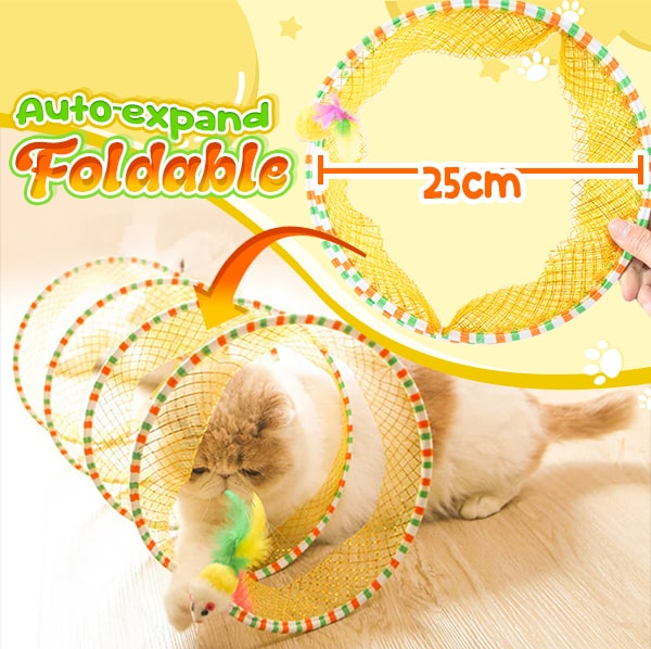 ComfortCornerUs™ Self-play Cat Hunting Spiral Tunnel Toy