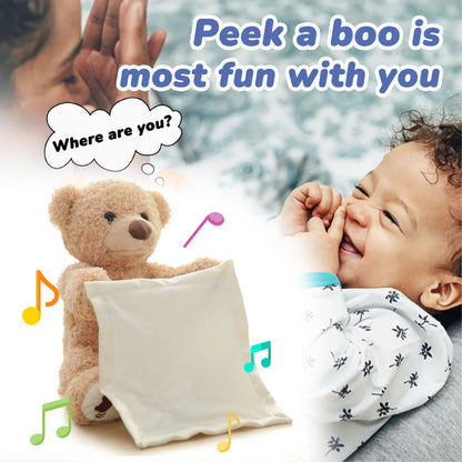 2025🐻 ToyTinker™ Peek-a-Buddy Singing Bear