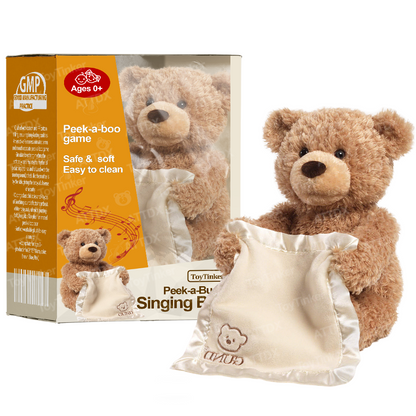 2025🐻 ToyTinker™ Peek-a-Buddy Singing Bear