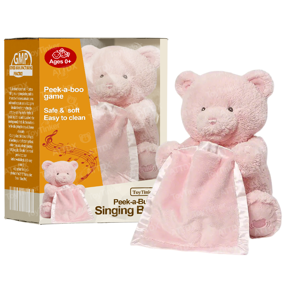 2025🐻 ToyTinker™ Peek-a-Buddy Singing Bear