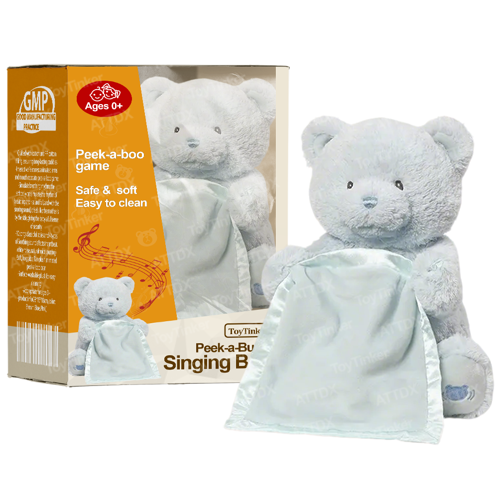 2025🐻 ToyTinker™ Peek-a-Buddy Singing Bear