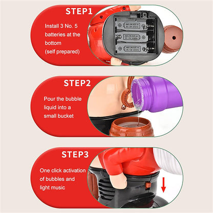 ComfortCornerUs™ Funny Santa Farting Bubble Maker